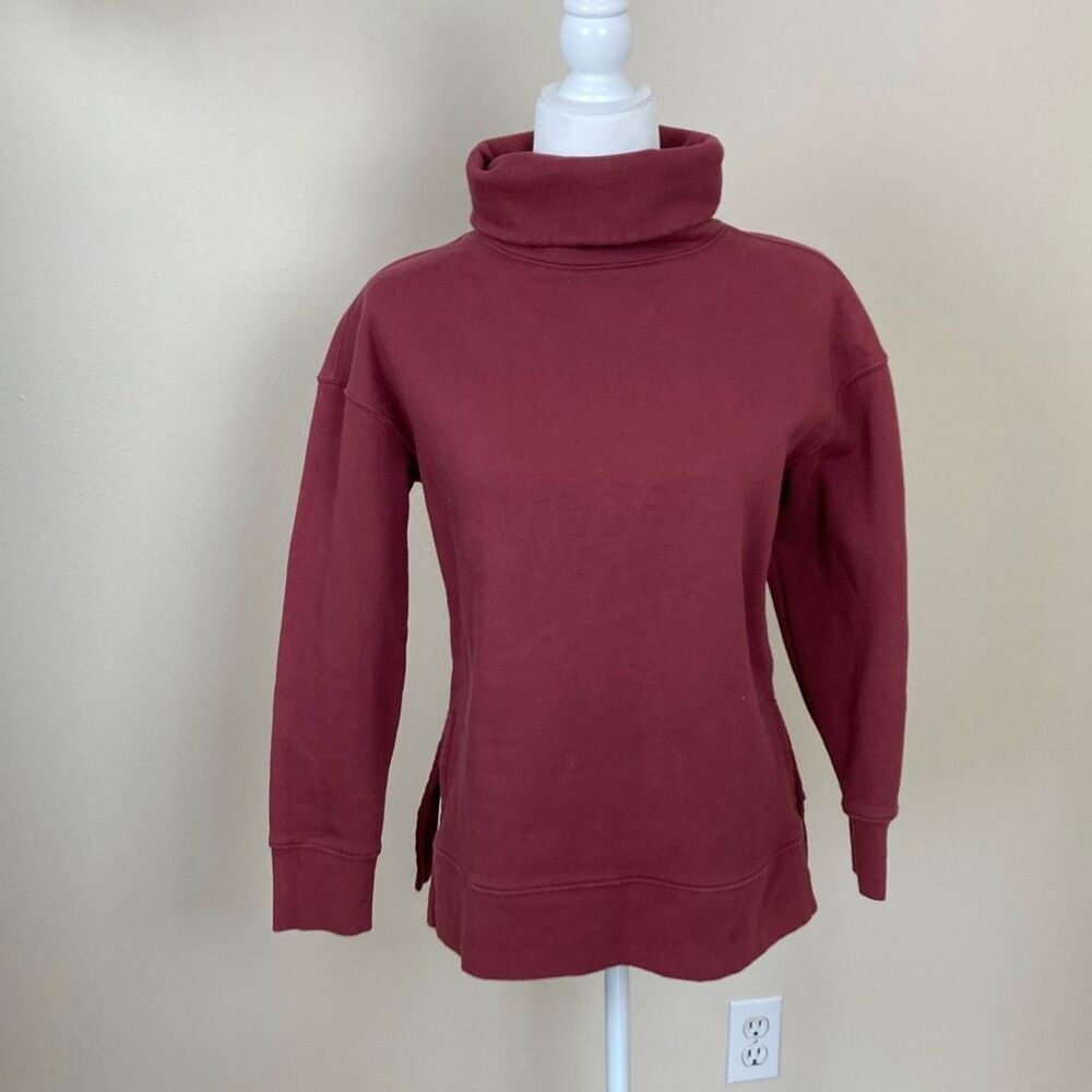 ATHLETA 24/7 Funnel Neck Pullover‎ Sweatshirt Size XS (E4)